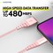 Overtime Lightning Charger Set of 3, 10ft iPhone Charger Cable, Apple MFi Certified, Rose Gold OTDCIP10BRGX3 - alternate 2